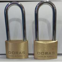 Doras Ersa 2'li Set Uzun Kanca Pas Pirinç Asma Kilit 50 Mm