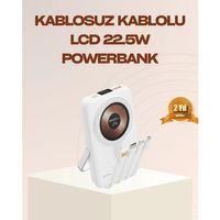 Manyetik Kablosuz Powerbank 22 5w Hızlı Şarj Lcd Ekranlı