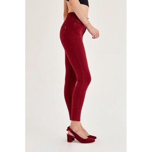 Kadın Bordo Kanvas Bilek Pantolon 239-004718-1020