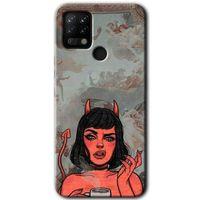Tecno Pova Kılıf HD Desen Baskılı Arka Kapak - Devil Girl