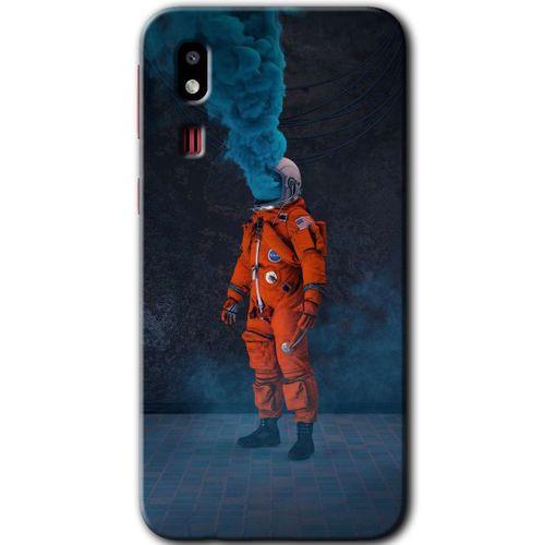 Potkal Hediye Fabrikası Samsung Galaxy A2 Core Kılıf HD Desen Baskılı Arka Kapak - Smoke Astronot