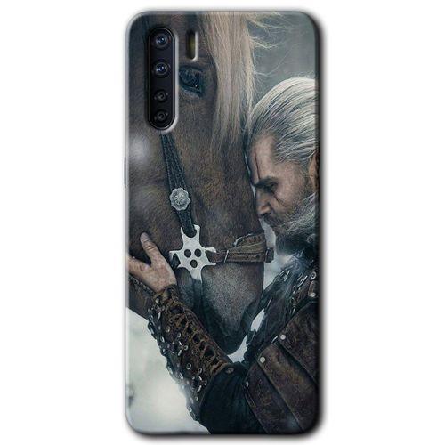 Oppo A91 Kılıf HD Baskılı Desen + Hayalet Cam Yandan Görünmez
