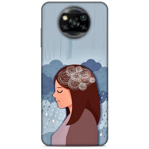 Xiaomi Redmi Poco X3 Kılıf Depresyon (30) Silicone Case Şeker Pembe Sarı