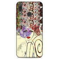 Lopard Huawei Y9 2019 Uyumlu Kılıf Sürreal Yüzler ♀ (19) Kılıfları Baskılı