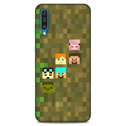 Lopard Samsung Galaxy A30s Uyumlu Kılıf PiXel (14) Lansman Kılıf Minecraft Karakterleri