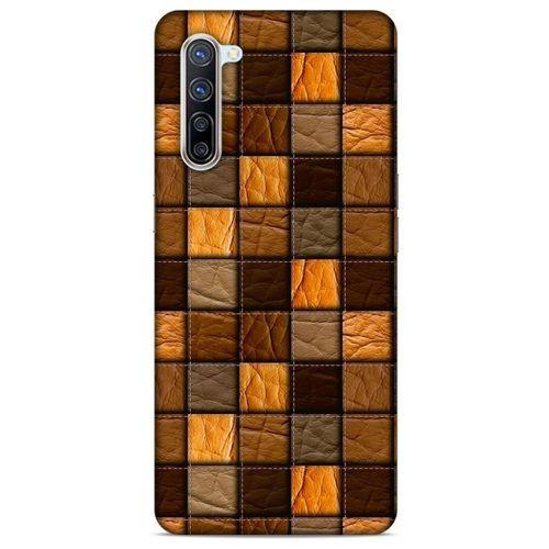 Oppo Reno 3 Pro 5g Kılıf Patchwork (32) Soft Silikon Kılıf Turuncu Kahve