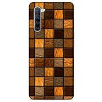 Oppo Reno 3 Pro 5g Kılıf Patchwork (32) Soft Silikon Kılıf Turuncu Kahve