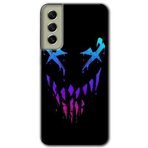 MRCİLETİSİM Samsung Galaxy S21 FE Kılıf Baskılı Kapak - Çığlık +Tam Kaplayan Mat Seramik