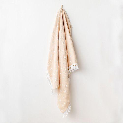 Andywawa AC24513 Müslin Smil All Day 120x90 Bebek Battaniye Beige