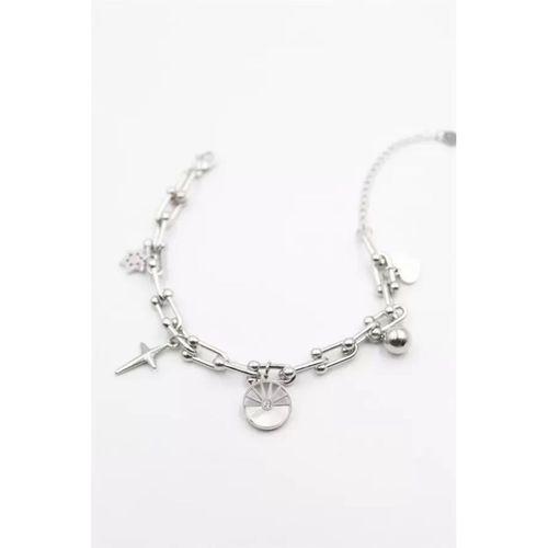 Charm Tfn Zincir Bileklik - Gümüş
