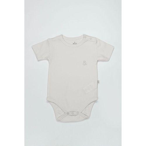 Bistyle Bistyle Organik Natural Basic Style Yarım Kol Body BS17103 Ekru