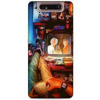 Retro (35) Desen Fit Design Kılıf Renkli Samsung Galaxy A80 Kılıf