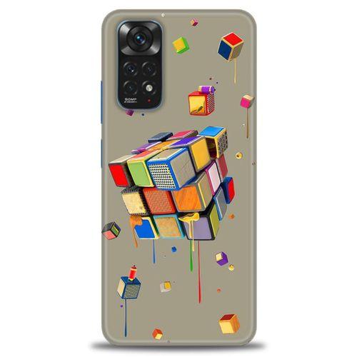 Xiaomi Redmi Note 12 Pro 4G Kılıf HD Baskılı Kılıf - Zeka Küpü + Tam Ekran Koruyucu