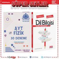 Çöz Kazan AYT Fizik Deneme ve AKM Dil Bilgisi Soru Bankası Seti 2 Kitap