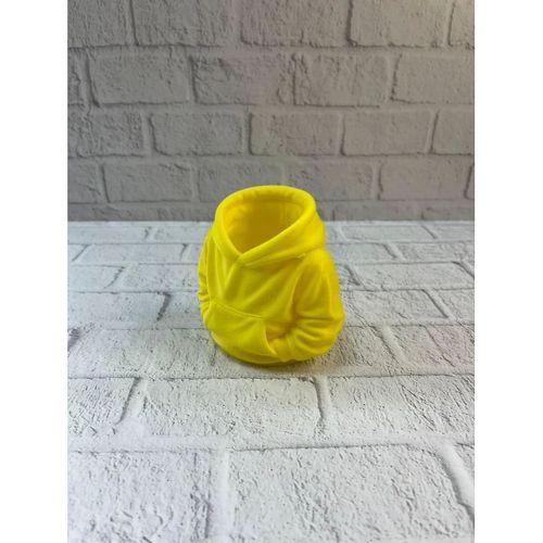 Dekoratif Sarı Hoodie Kalemlik 10x10 Cm