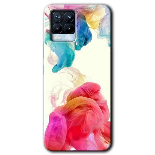 Realme 8 Kılıf Baskılı Kapak - Gökkuşağı Color +Tam Kaplayan Mat Seramik