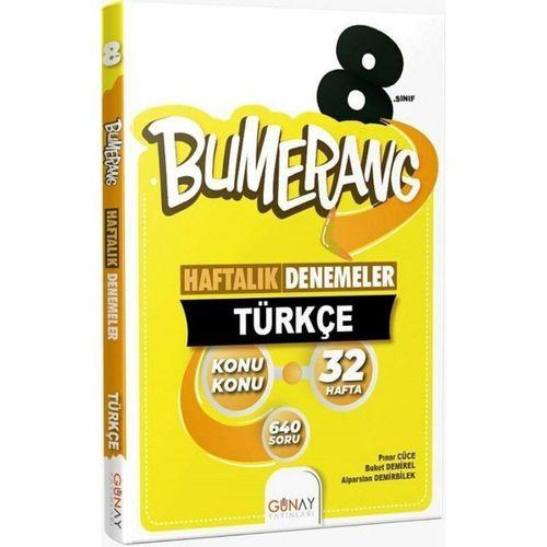 8. Sınıf Türkçe Bumerang Konu Konu Haftalık Denemeler Günay Yayınları