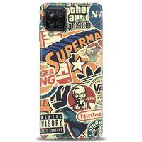 Samsung Galaxy M12 Kılıf HD Baskılı Kılıf - Superman + Tam Ekran Koruyucu