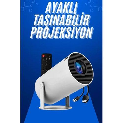 Taşınabilir Projeksiyon Ayaklı Projektör Android Uyumlu Hdmı Girişli