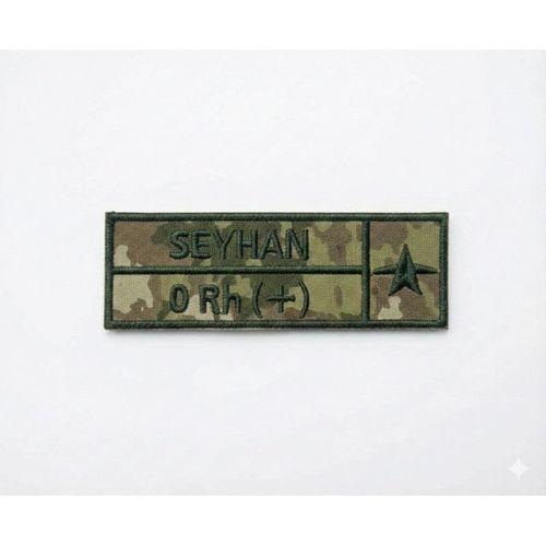 İHA sınıfı kamuflaj İsimlik 2 ADET - İHA isimlik