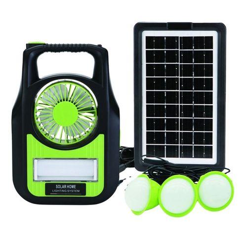 Gs-909 Bluetooth Radyo Usb Güneş Paneli Dahil Solar Enerjili 3 Ampullü  Spot Fener