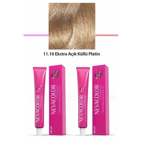 2 li Set Premium 11.10 Ekstra Açık Küllü Platin - Kalıcı Krem Saç Boyası 2 X 50 g Tüp