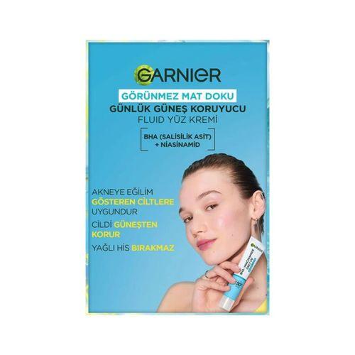 Garnier Saf ve Temiz Bha Niasinamid Günlük Güneş Koruyucu Fluid Yüz Kremi SPF50 40ML