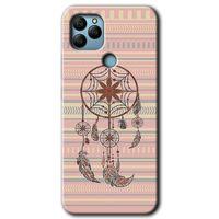 MRCİLETİSİM General Mobile GM 21 Kılıf HD Desen Baskılı Arka Kapak + Temperli Cam - Mandala Retro