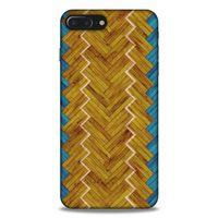 Lopard Apple Iphone 8 Plus Uyumlu Kılıf Wood'X (37) Silicone Cover Baskılı