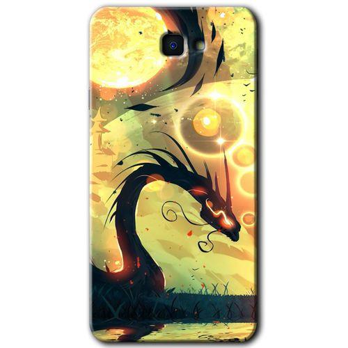 Potkal Hediye Fabrikası Samsung Galaxy J7 Prime HD Baskılı Kılıf + 9D Tam Ekran Koruyucu - Digital Dragon