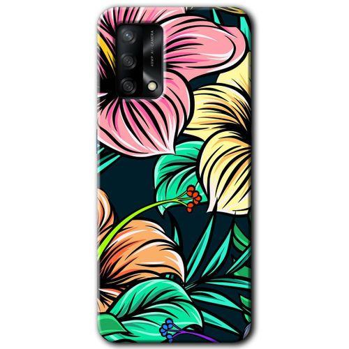 OPPO Oppo A54 Kılıf HD Desen Baskılı Arka Kapak - Çizim Çiçekler