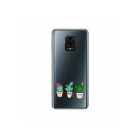 Xiaomi Redmi Note 9 Pro Kaktüs Desenli Şeffaf Telefon Kılıfı