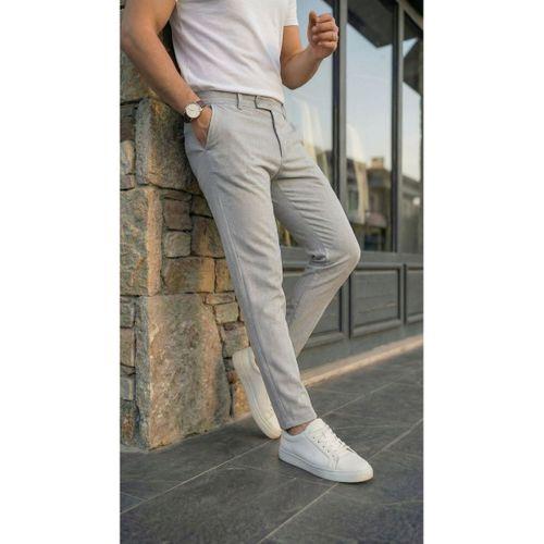 Erkek Slim Fit Dilli Kumaş Pantolon