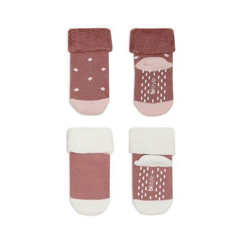 Bi̇style 2'li Havlu Soket Kaymaz Point Gi̇rl 10505 Pudra Pembe