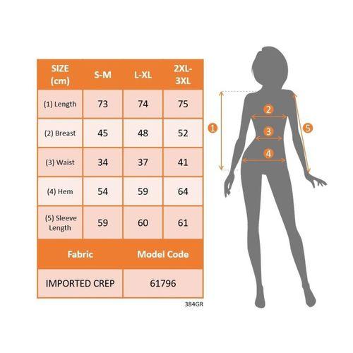 Kadın Uzun Kollu Geometrik Yakalı Belden Oturmalı Ithal Krep Bluz