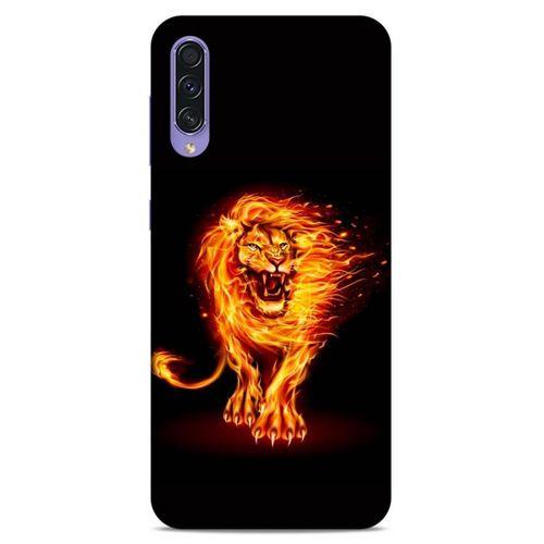 Lopard Samsung Galaxy A50s Uyumlu Kılıf FireX (20) Koruyucu Kılıf Ateşli Aslan