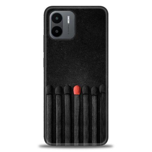 Xiaomi Redmi A1 Kılıf HD Baskılı Kılıf - Kibrit Çöpleri + Tam Ekran Koruyucu