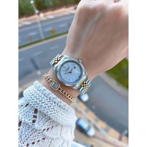 Lee Cooper Çelik Kordonlu 3 Atm Suya Dayanıklı 2 Yıl Garantili Kadın Kol Saati BC.08210.220