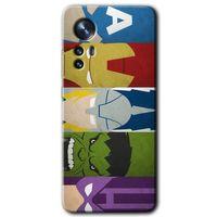 Xiaomi Mi 12 Pro Kılıf HD Desen Baskılı Arka Kapak + Temperli Cam - Avengers-1