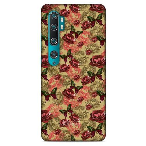 Xiaomi Mi Note 10 Pro Kılıf Kelebek Etkisi (39) Liquid Crystal Kılıf Turuncu Yeşil