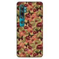 Xiaomi Mi Note 10 Pro Kılıf Kelebek Etkisi (39) Liquid Crystal Kılıf Turuncu Yeşil