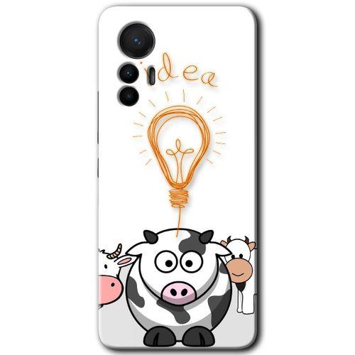 Potkal Hediye Fabrikası Xiaomi Mi 12 Lite HD Baskılı Kılıf + 9D Tam Ekran Koruyucu - İdea Lamp