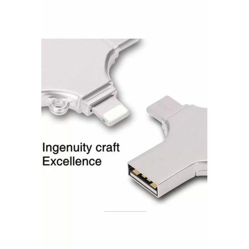 Otg 4in1 Cep Telefonu Çok Fonksiyonlu Usb Flash Bellek 128 Gb Type-c, Micro Sd Ve Kart Okuyucu