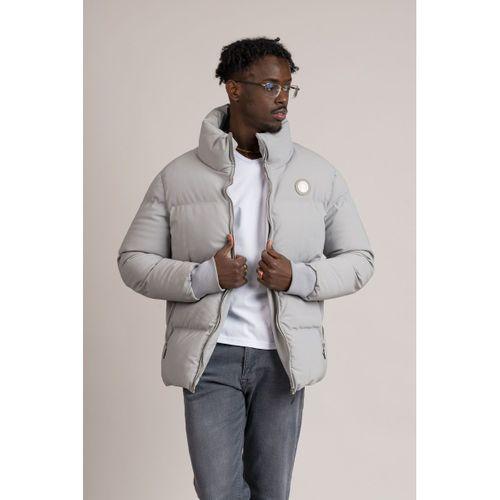 Slimfit Dik Yaka Elyaf Dolgulu Fermuar Kapamalı Şişme Mont