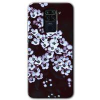 Potkal Hediye Fabrikası Xiaomi Redmi Note 9 Kılıf HD Desen Baskılı Arka Kapak - Beyaz Çiçek