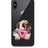 Zoologix (3) Apple iPhone XS Max Şeffaf Kılıf Silikon Desenli