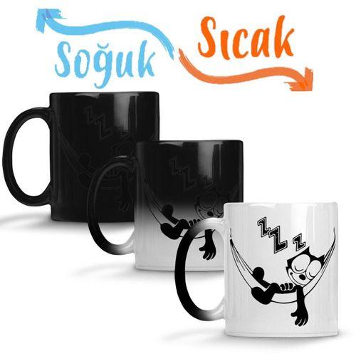 Felix the Cat Hammock Sihirli Kupa Bardak Porselen