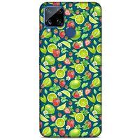 Frutix Çilek Lime  01 Oppo Realme C15 Kılıf Desenli Silikon