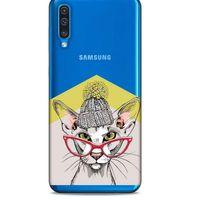 Zoologix (25) Samsung Galaxy A50 Şeffaf Kılıf Silikon Desenli