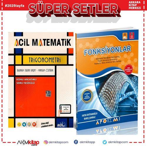 Apotemi Fonksiyonlar ve Acil Trigonometri Seti 2 Kitap